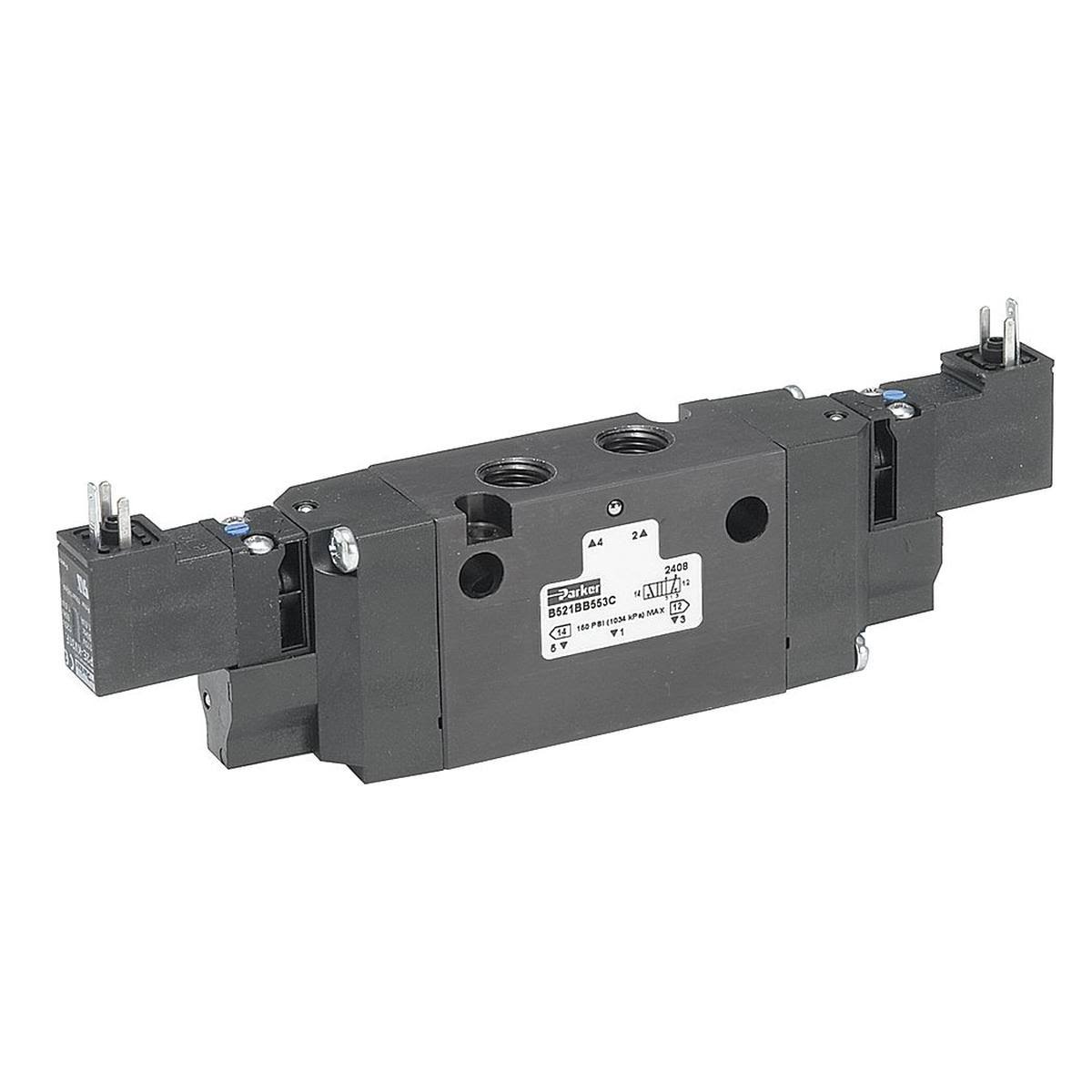 24VDC 4-Way/3-Position Solenoid Air Control Valve S4675