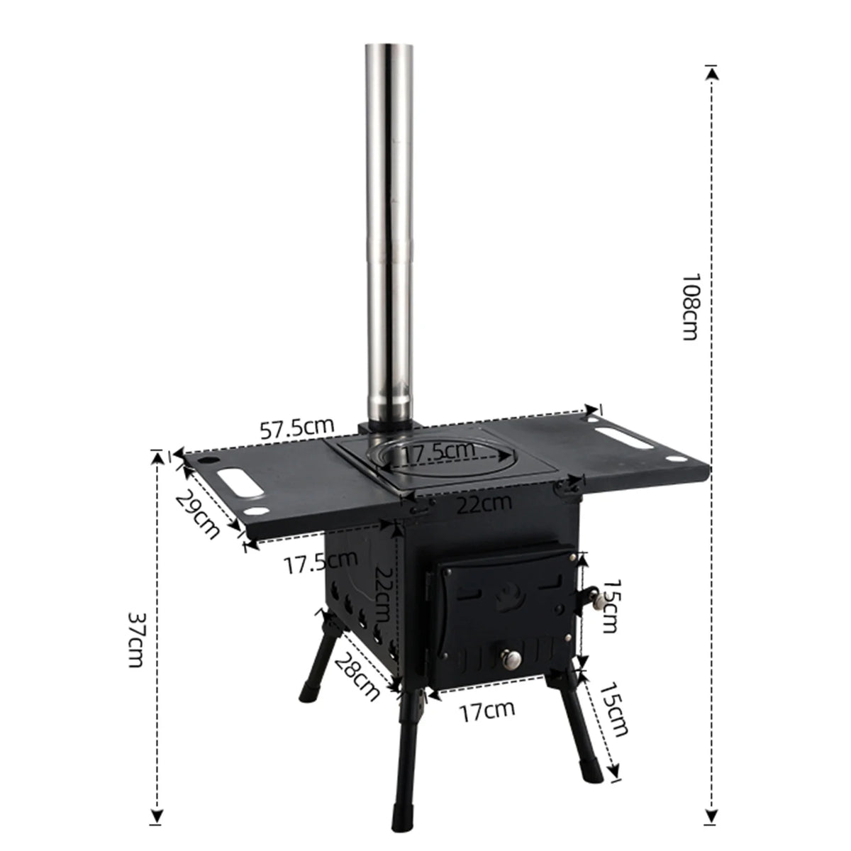 Portable Camping Wood Burning Stove L707