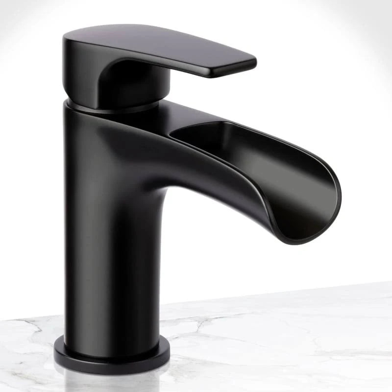 Black Single Hole Bathroom Faucet U71198
