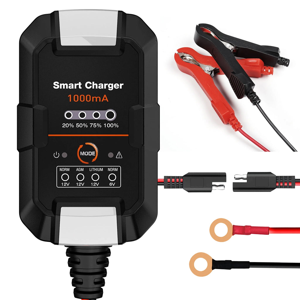 6V/12V 1A Trickle Charger Battery Maintainer I297