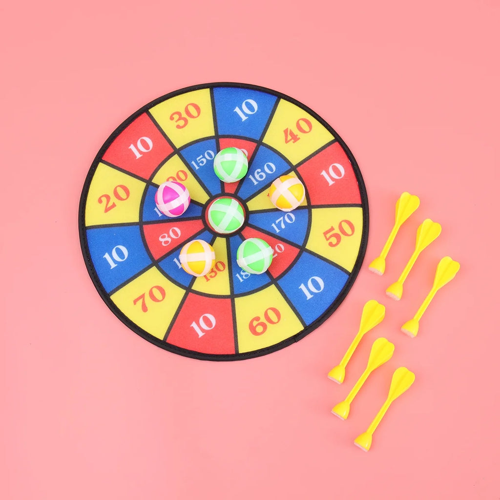 Flocking Dart Board with 4pcs Darts Dartboard Set M476249