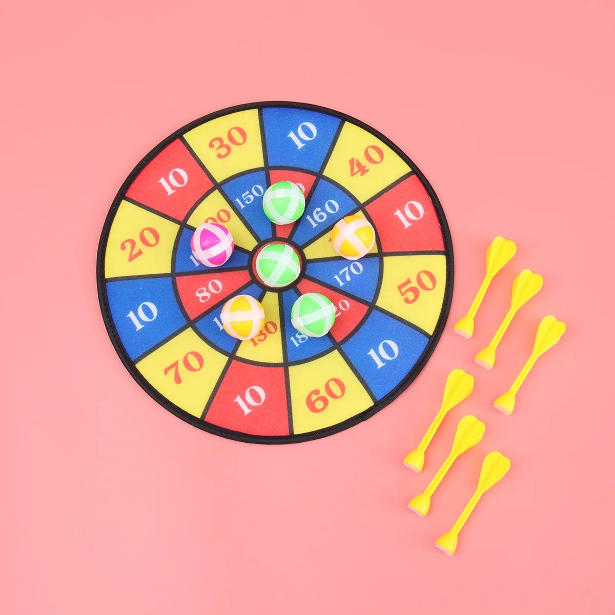 Flocking Dart Board with 4pcs Darts Dartboard Set M476249