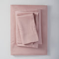California King 400 Thread Count Washed Lyocell Solid Sheet Set Blush U971749