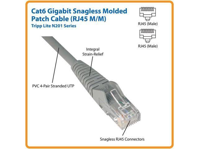 CAT 6 UTP Patch Cable 1 ft Blue X176653