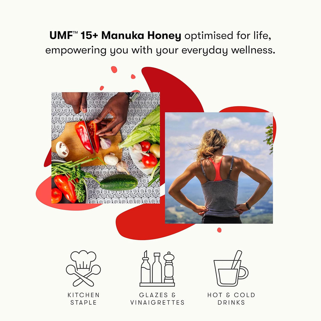 Raw Manuka Honey UMF 20+ MGO 829+ 17.6oz & UMF 15+ MGO 514+ 17.6oz I13120