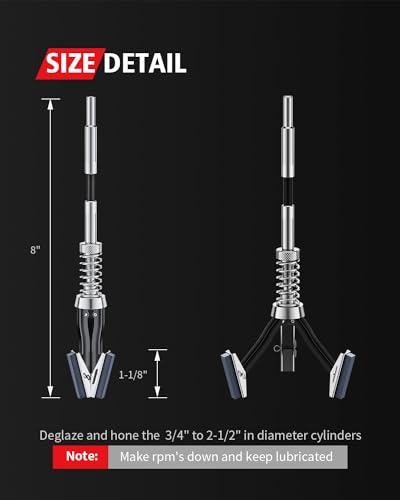 Adjustable Cylinder Hone Tool with 3-Piece 220 Grit Stones U6632