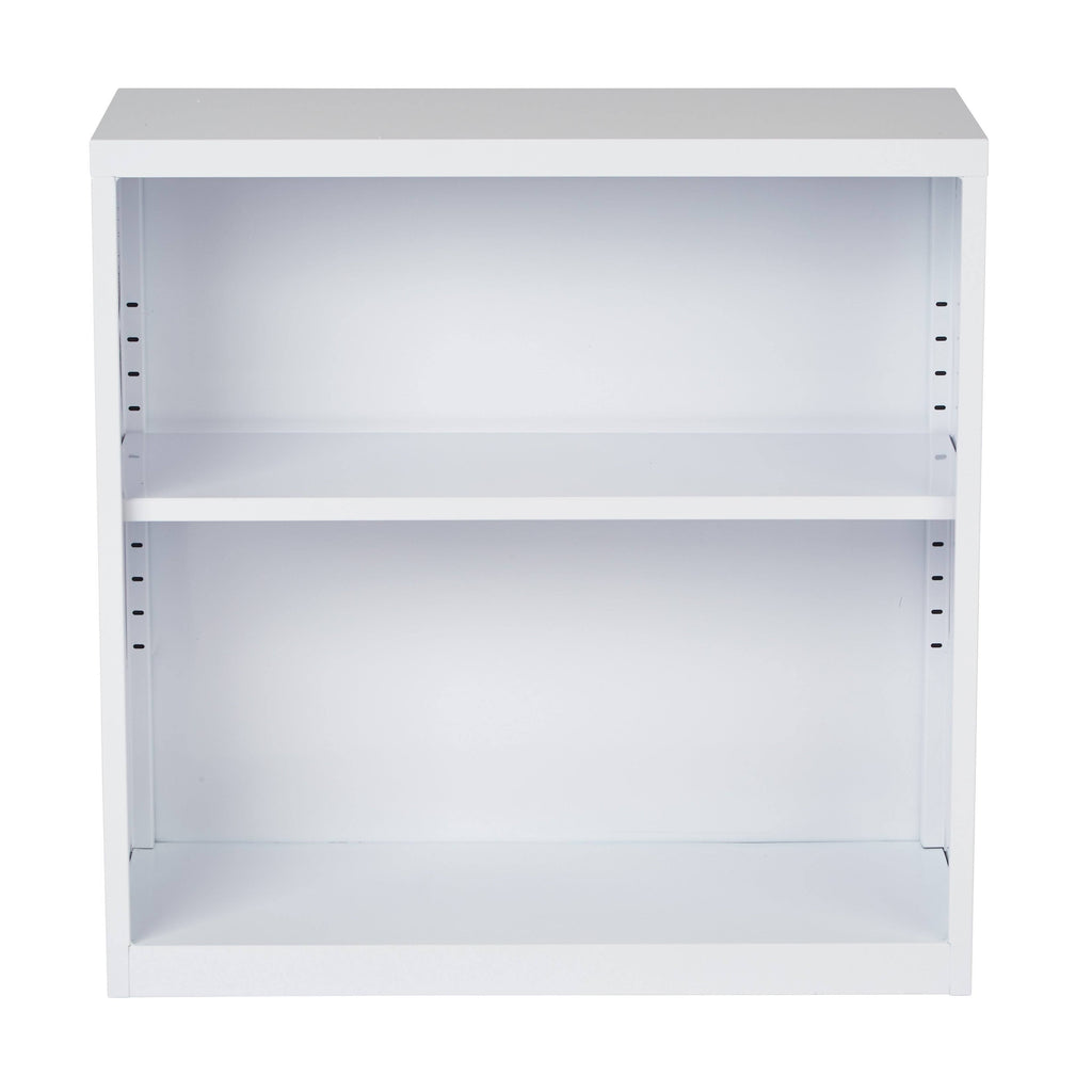 White Metal Bookcase J32677