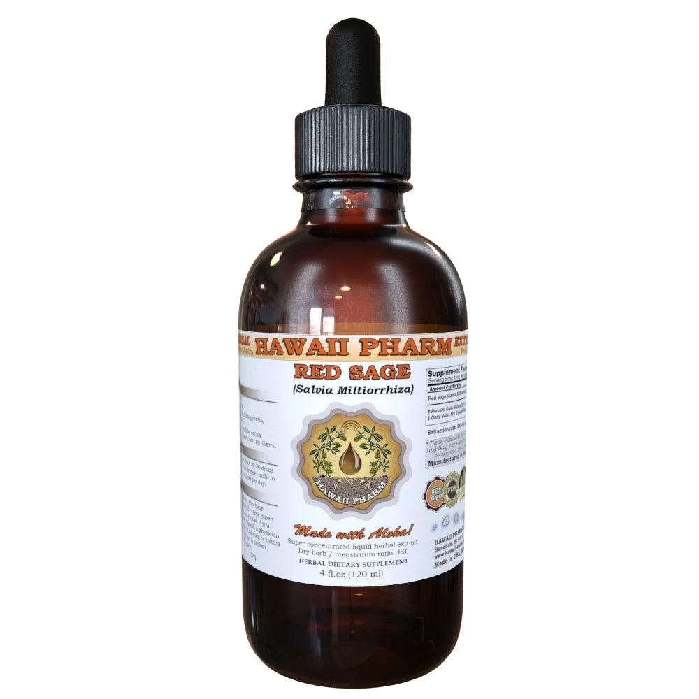 Organic Red Sage Dried Root Liquid Extract 2 oz Y93939