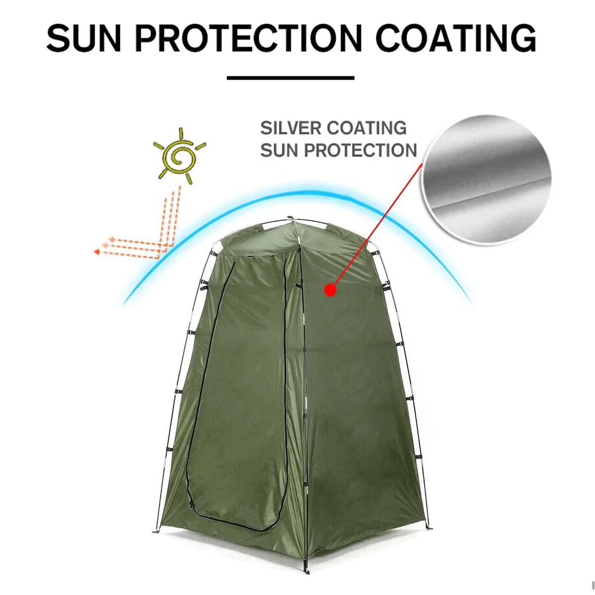 6FT Tall Portable Outdoor Privacy Tent Z1177