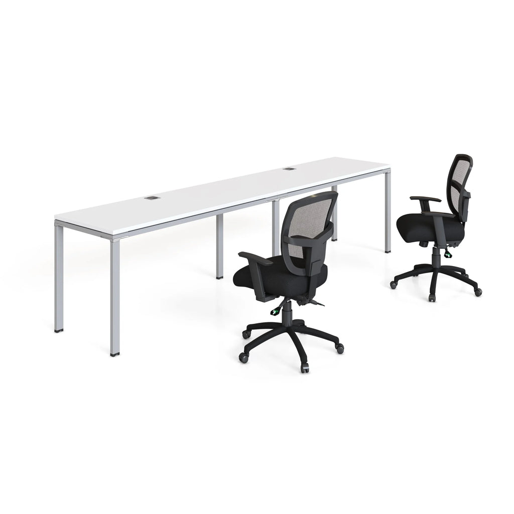 White Double Workstation Desks M368531