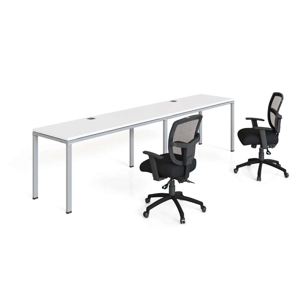 White Double Workstation Desks M368531