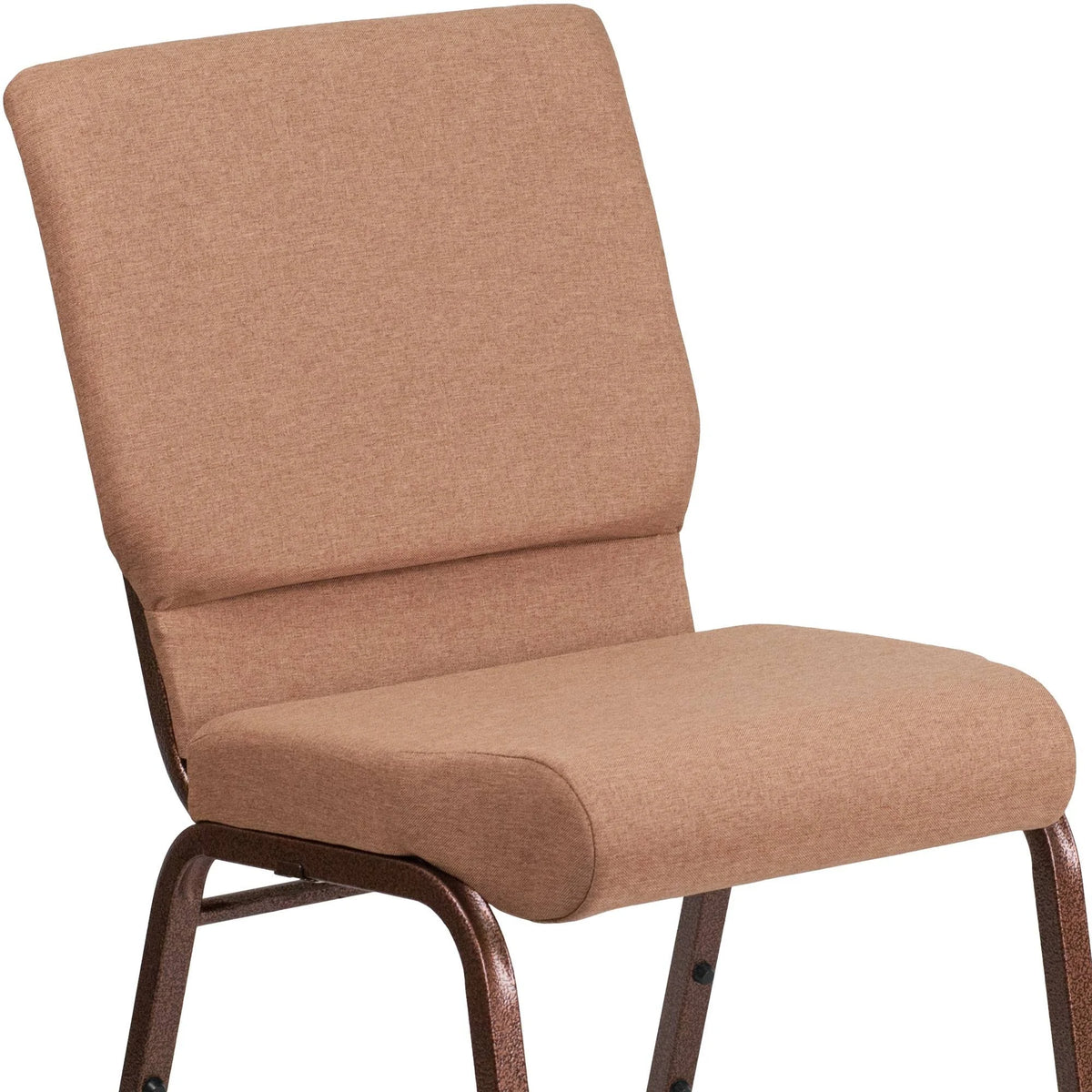 Caramel Fabric Stacking Church Chair S394