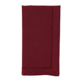 Burgundy Hemstitch Border Dinner Napkin Set of 12 E515