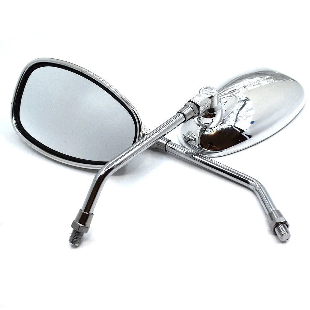 Oval Rear View Mirrors in Chrome M2760