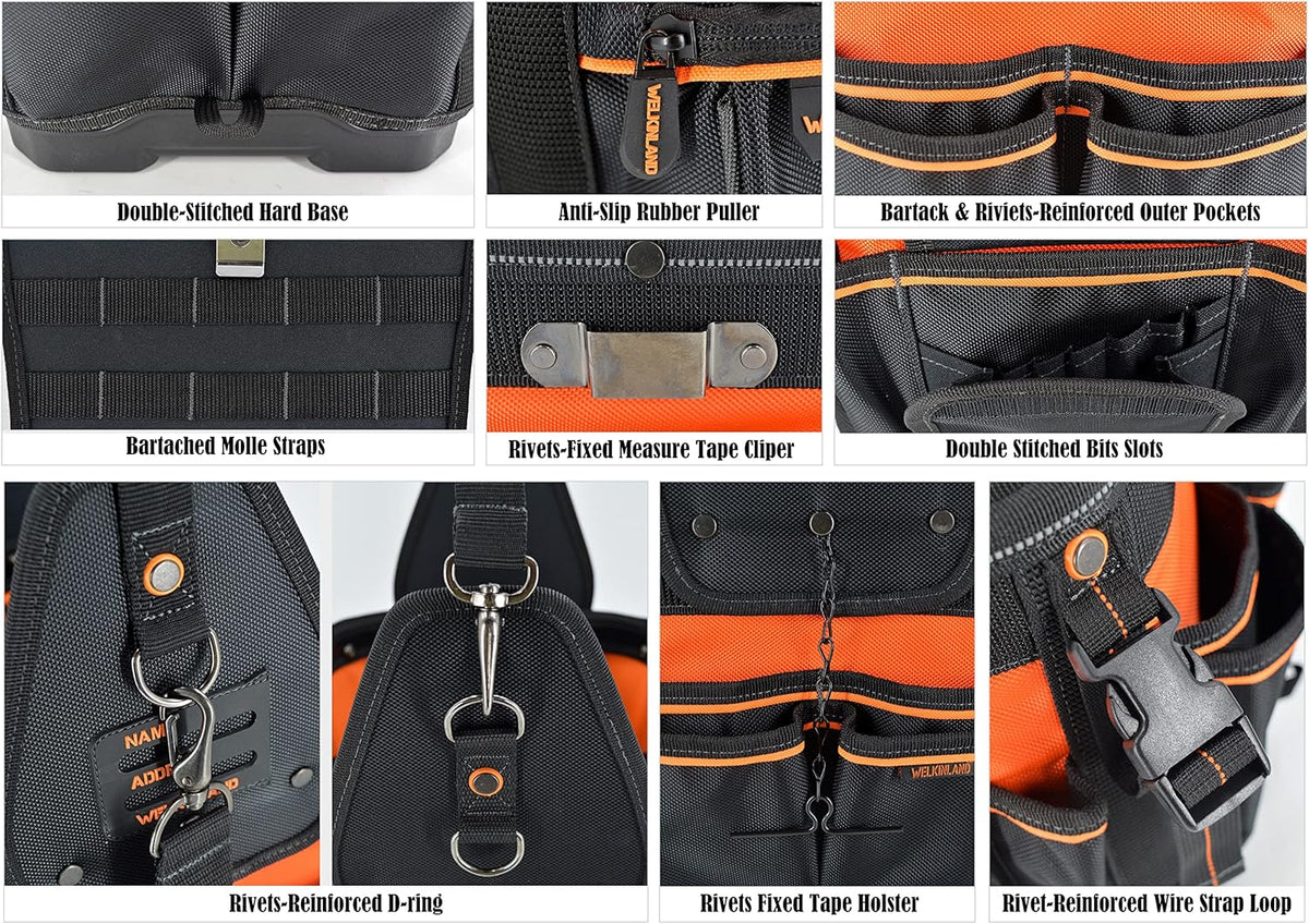 Hard-Based Open-Top Tool Bag A103