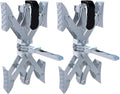 X-Shaped Wheel Chock Stabilizer with Integrated Wrench, 2 Sets H828
