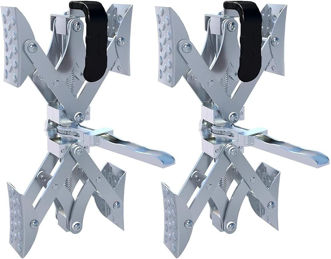 X-Shaped Wheel Chock Stabilizer with Integrated Wrench, 2 Sets H828