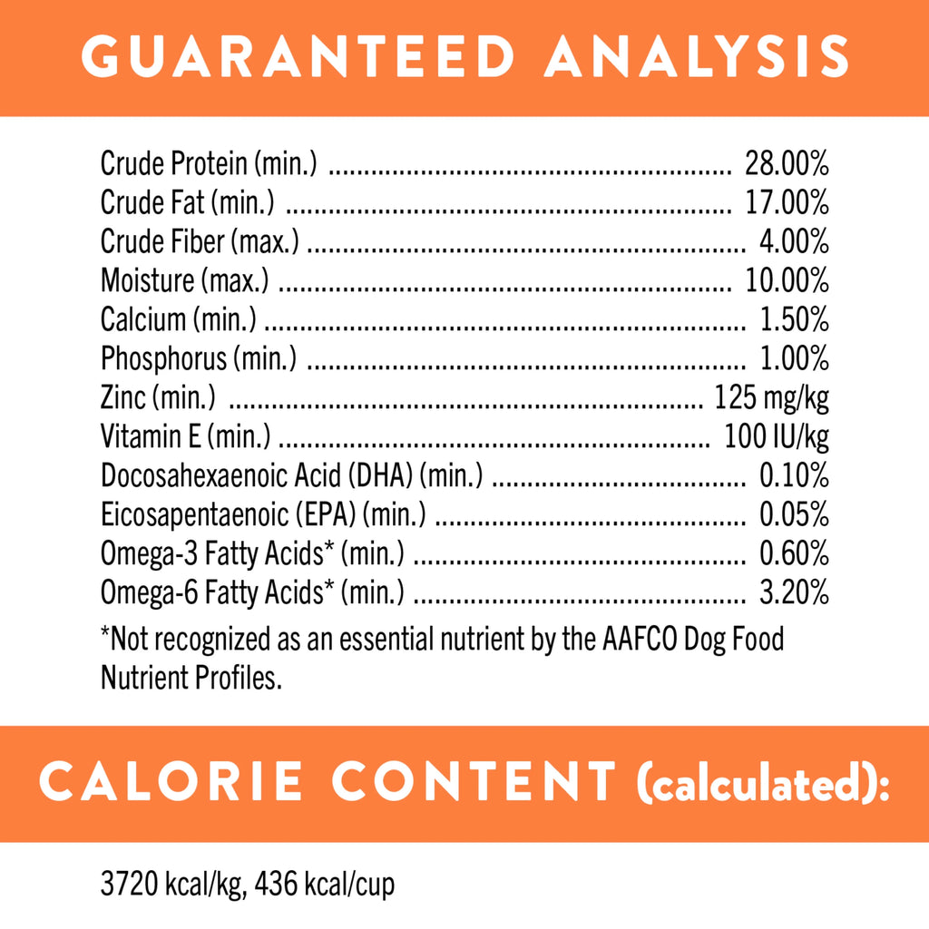 30 Lb. Bag High Protein Dry Puppy Food with Chicken Lamb Salmon M234