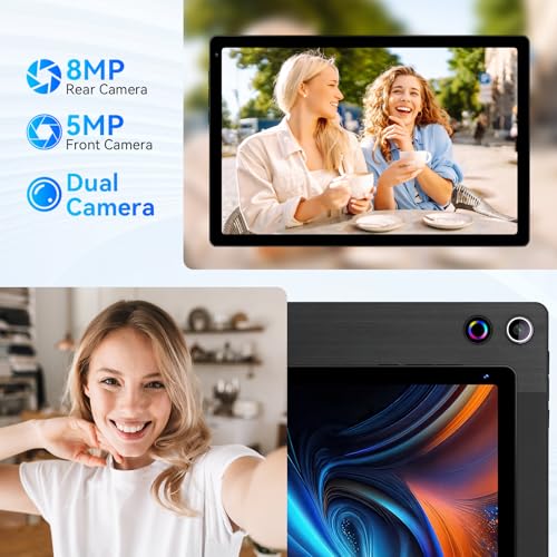 Black 10.36 inch Android 14 Tablet, 16GB RAM 128GB ROM, 8-Core HD Display, 5000mAh Battery, Dual Camera, 1TB Expandable U35744