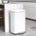 50 Liter Stainless Steel Trash Can with Lid and Foot Pedal D52031