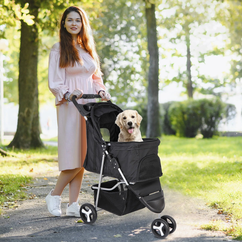 3-Wheel Pet Dog Travel Stroller O392