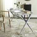 Grey Cross Leg Writing Desk M321