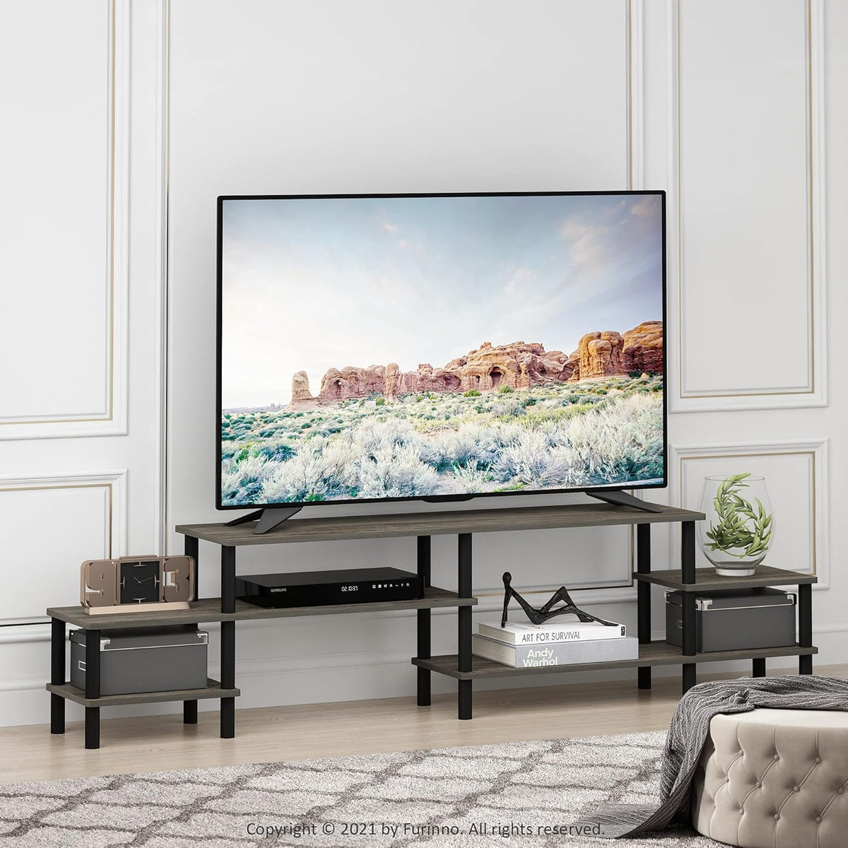 French Oak Entertainment Center for TV up to 58 Inch S663700