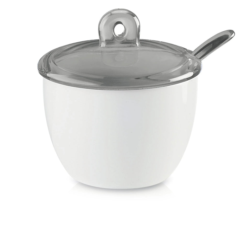 Sugar Bowl With Teaspoon Sky Grey V144