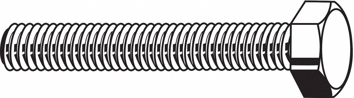 18-8 Stainless Steel Tap Bolt, 2 1/2 in Fastener Length, Pk 140 F763335