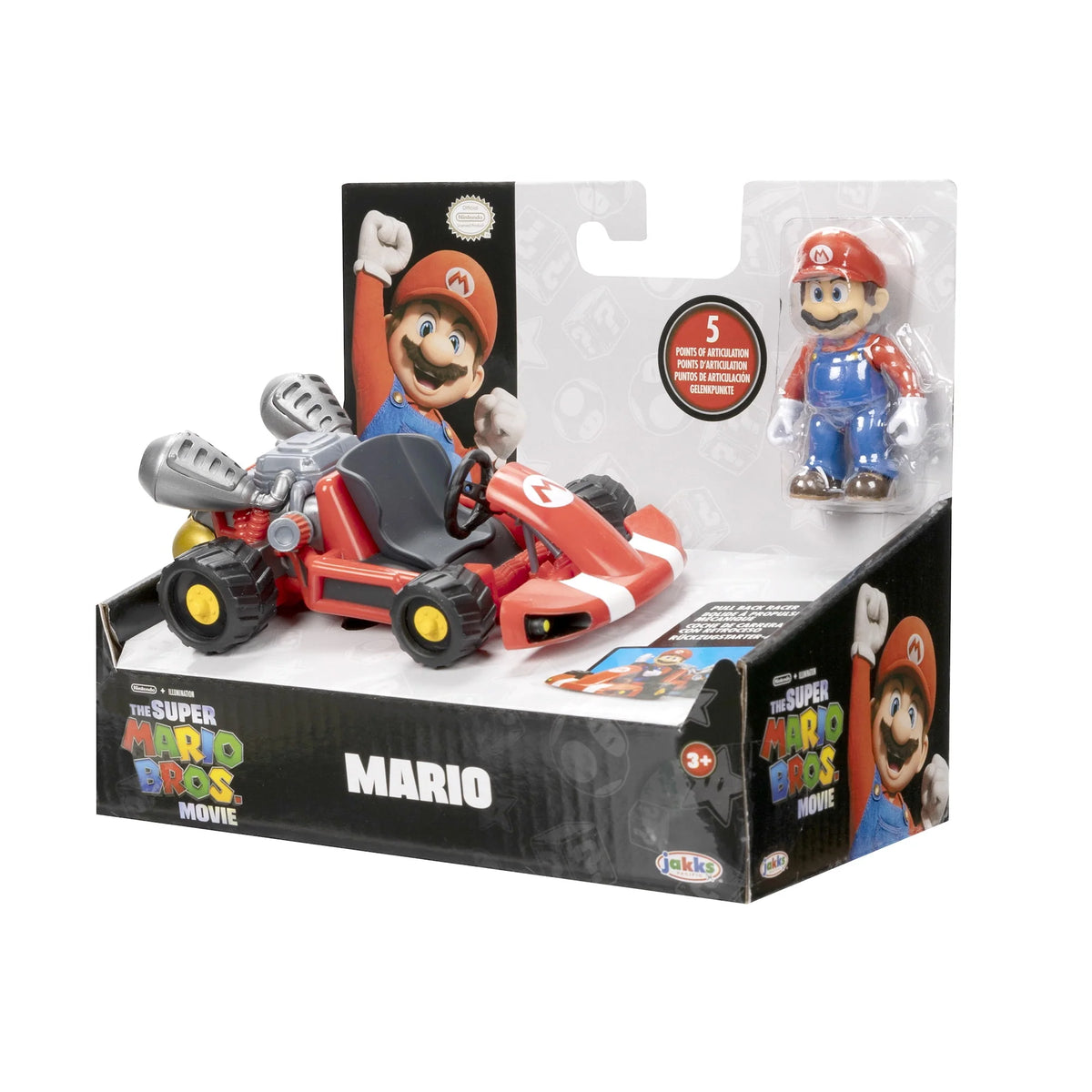 2.5 inch Mario Action Figure with Pull Back Racer T2470