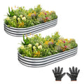 Galvanized Steel Raised Garden Bed Kit 2X2X1FT U344315