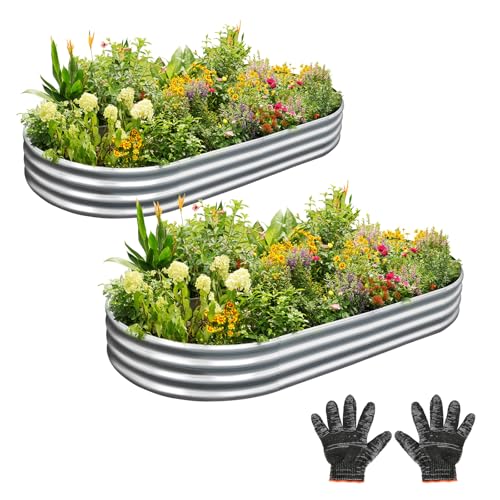 Galvanized Steel Raised Garden Bed Kit 2X2X1FT U344315
