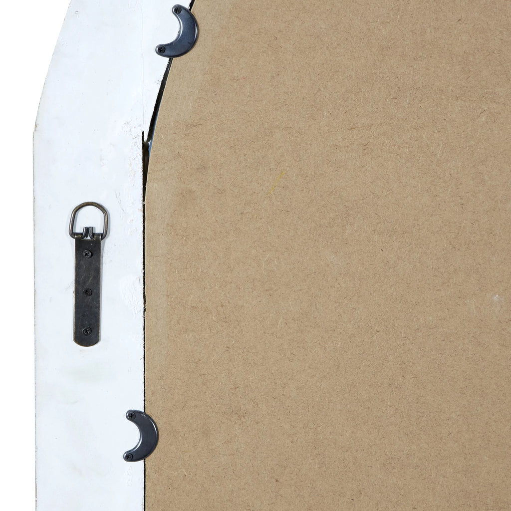 36" x 44" Cream Arched Top Wall Mirror U40899
