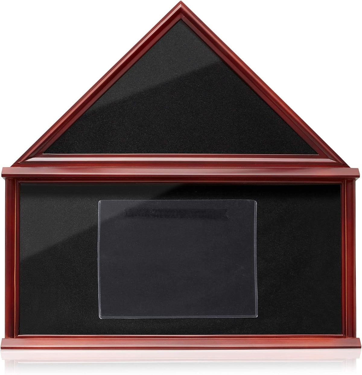 Large Solid Wood Mahogany Finish Flag Display Case R818