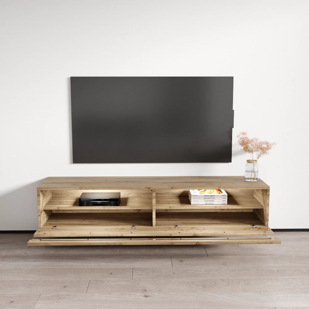High Gloss 63" Floating TV Stand for TVs up to 70" E717465