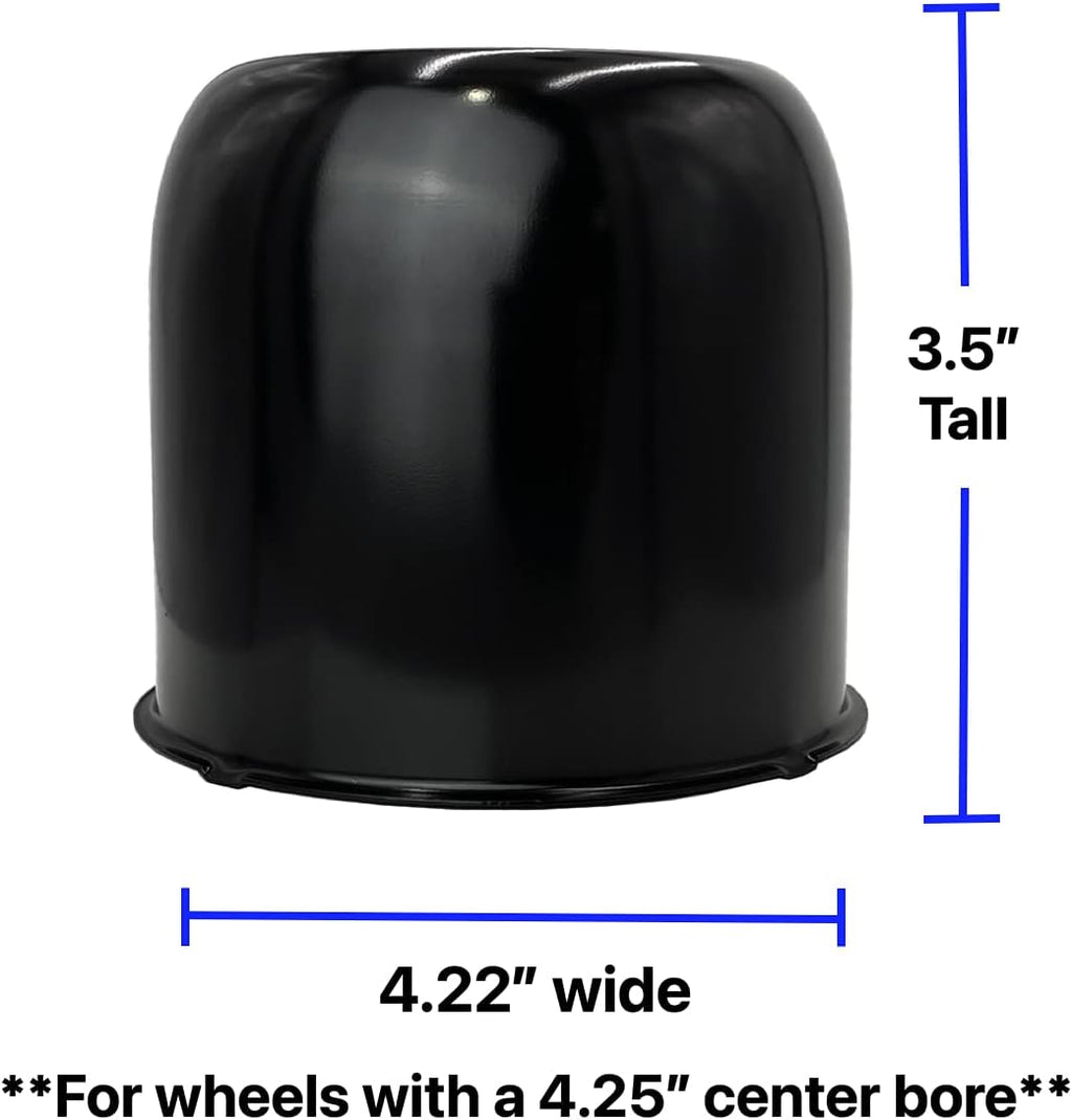 Black Push Through Center Caps W9786