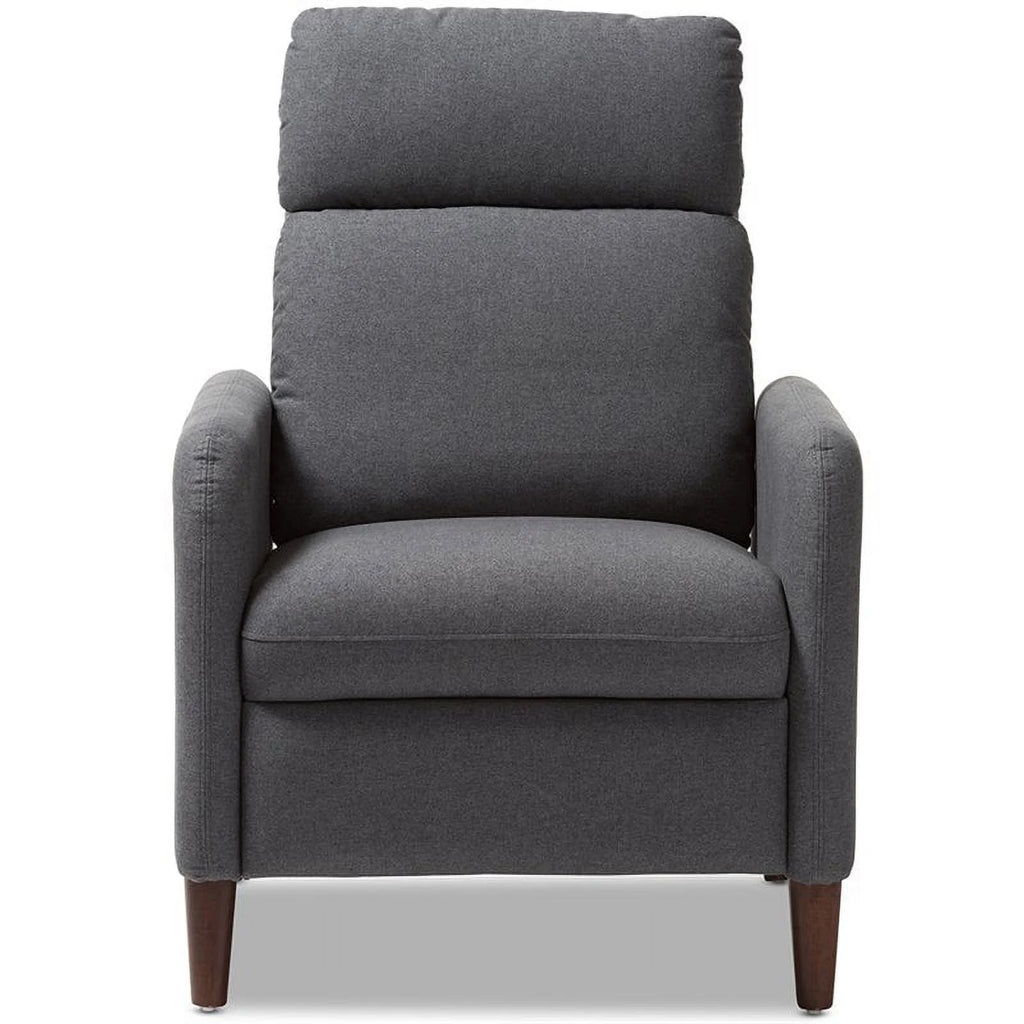 Gray and Walnut Recliner G88853