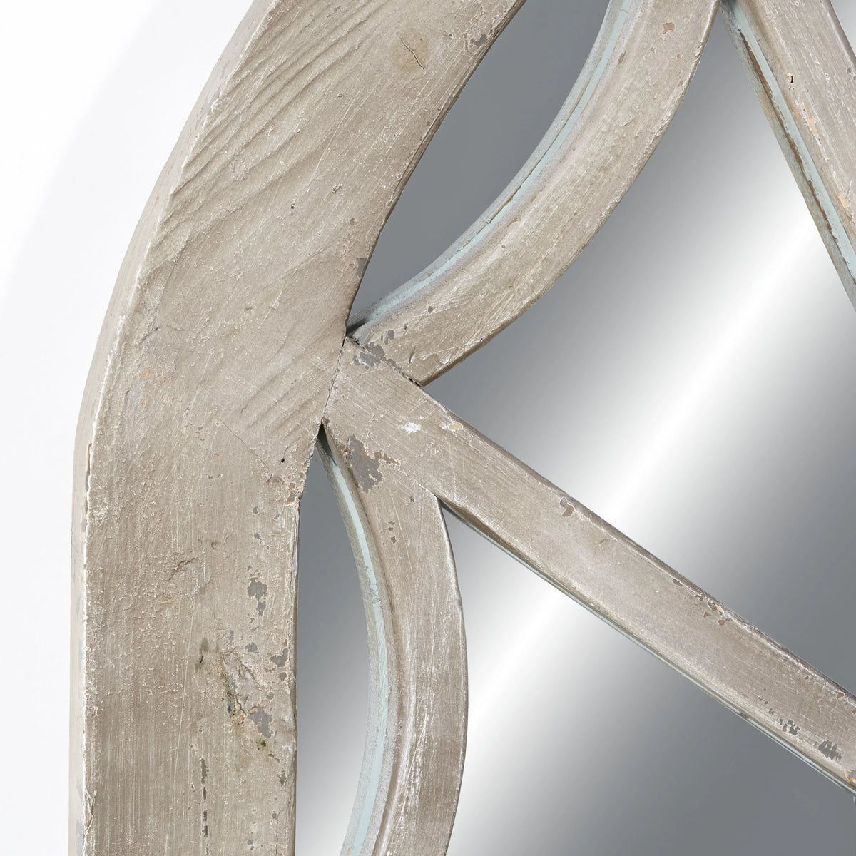 36" x 44" Cream Arched Top Wall Mirror U40899