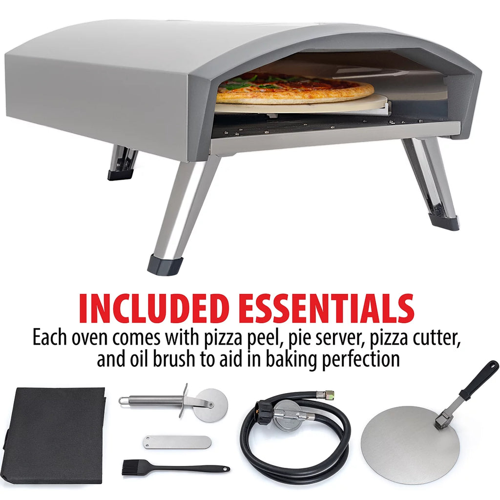 Portable Gas Pizza Oven with Baking Stone C471433