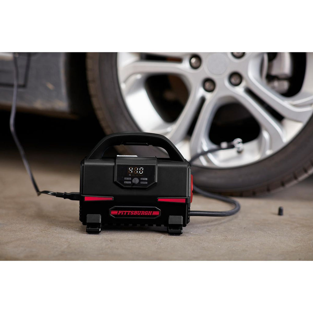 12V 120 PSI Tire Inflator with LED Light S779151