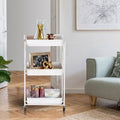 White Kitchen Cart N203