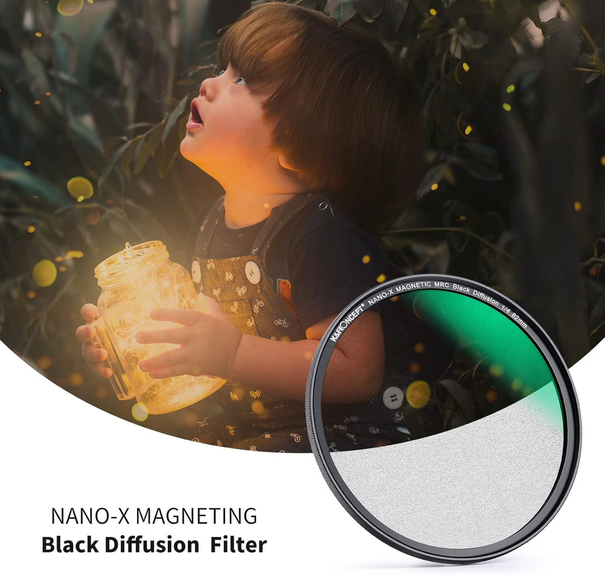 72mm Magnetic Black Soft Diffusion 1/4 Filter with 28 Multi-Layer Coatings N395