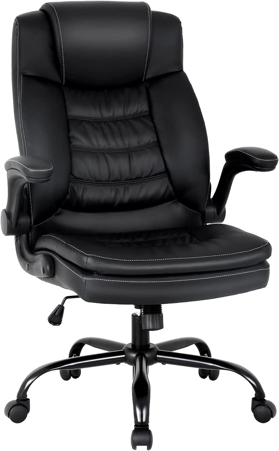Black PU Leather Ergonomic High Back Office Chair with Lumbar Support F230