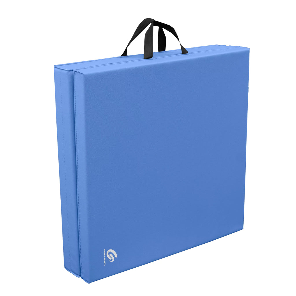 Black Tri-Fold Exercise Mat with Handles N905276