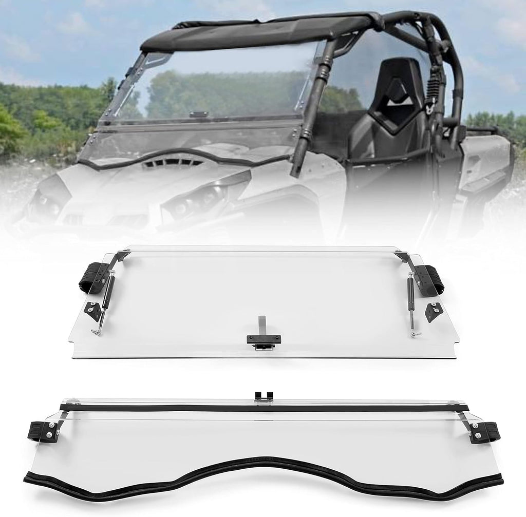 Clear Scratch Resistant 3-IN-1 Folding Windshield I9929