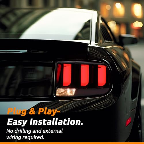 Black Housing Clear Lens LED Tail Lights Assembly C314