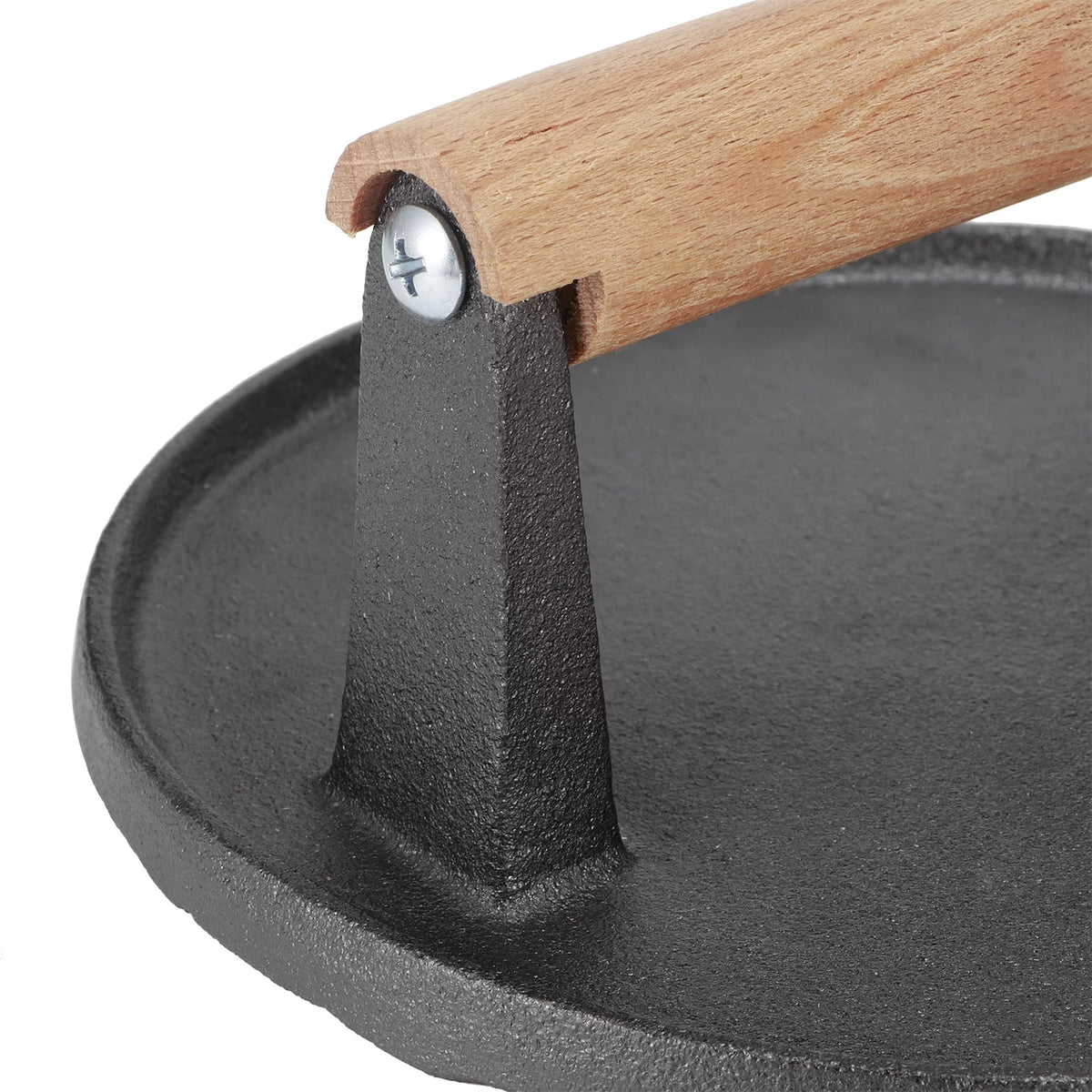 Cast Iron Wooden Handle Steak Press X4966