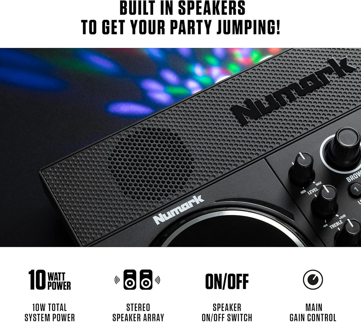 DJ Controller with Built in Speakers and DJ Mixer W97827