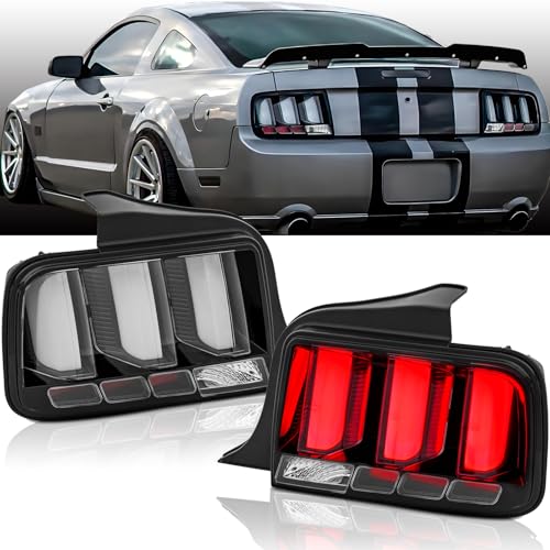 Black Housing Clear Lens LED Tail Lights Assembly C314