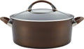Hard Anodized Nonstick Casserole Dish with Lid - 7 Quart, Chocolate K919958
